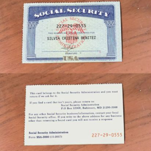 Buy Social Security Card Online