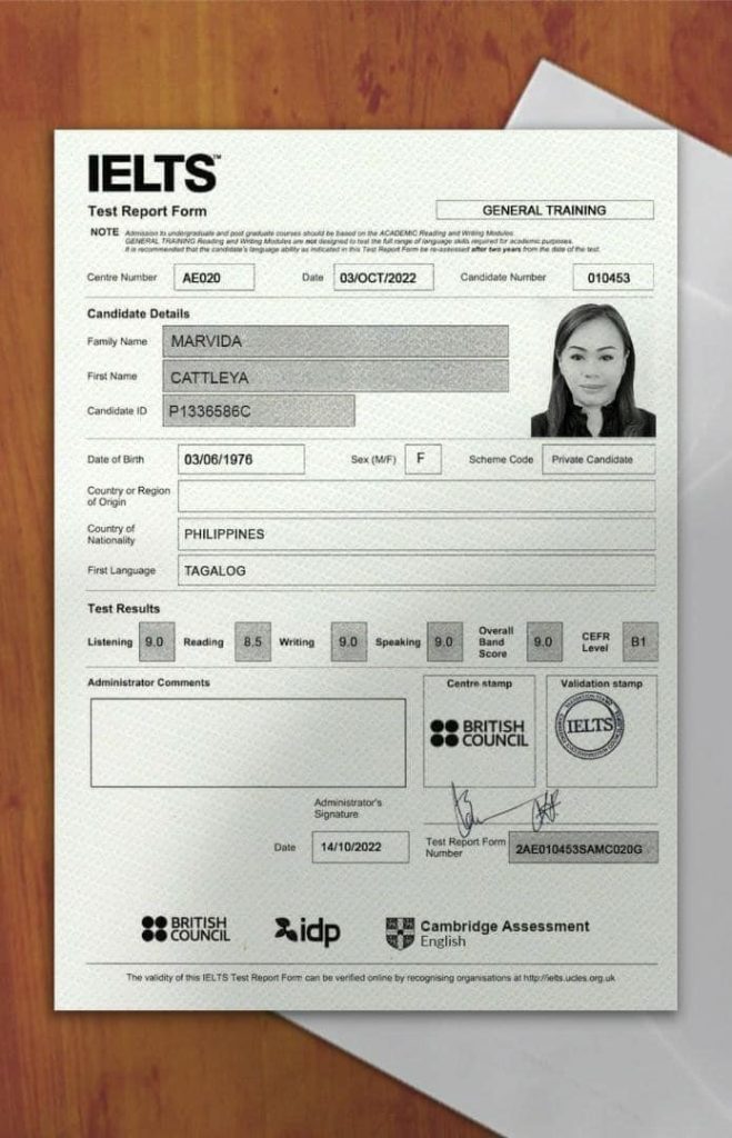 Buy IELTS Certificate Online