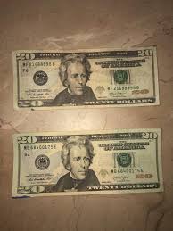 Counterfeit $20 USD Bills