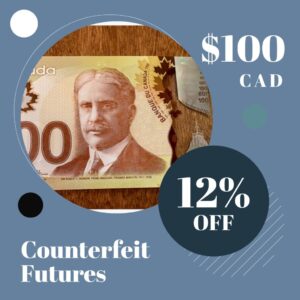 Counterfeit $100 CAD Bill