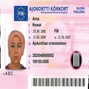 Fake Finland driver’s license
